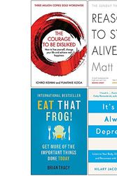Cover Art for 9789124084509, The Courage To Be Disliked, Reasons to Stay Alive, Eat That Frog, It's Not Always Depression 4 Books Collection Set by Ichiro Kishimi, Fumitake Koga, Matt Haig, Brian Tracy, Hilary Jacobs Hendel