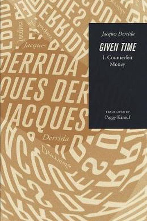 Cover Art for 9780226504315, Given TimeI. Counterfeit Money by Jacques Derrida