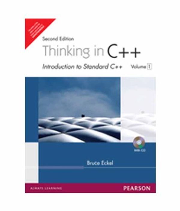 Cover Art for 9788131706619, Thinking in C++ ,Vol. 1 with cd by Bruce Eckel