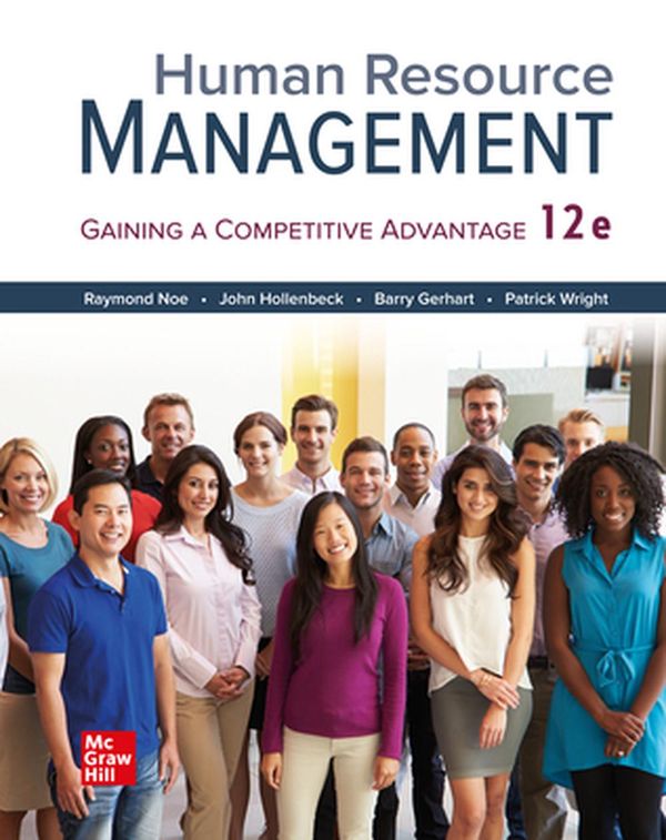 Cover Art for 9781260780765, HUMAN RESOURCE MANAGEMENT (LOOSELEAF) by Raymond Noe, John Hollenbeck, Barry Gerhart, Patrick Wright