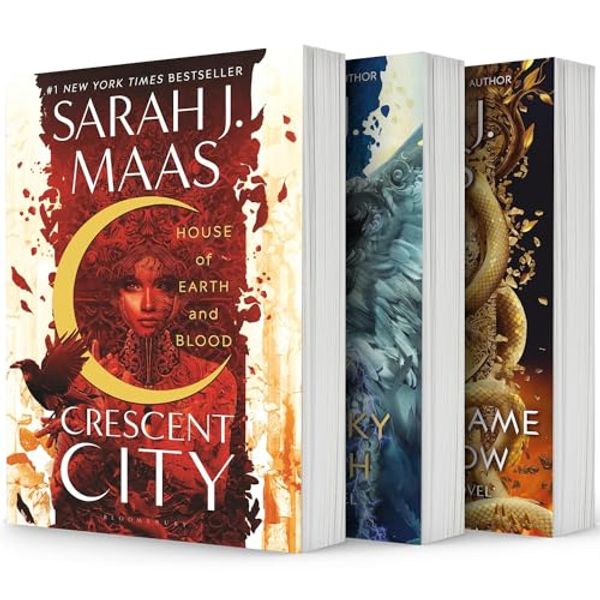 Cover Art for 9781637991220, Crescent City Series Set of 3 Books. House of Earth and Blood (paperback), House of Sky and Breath (paperback) and House of Flame and Shadow (hardcover) by Sarah J. Maas