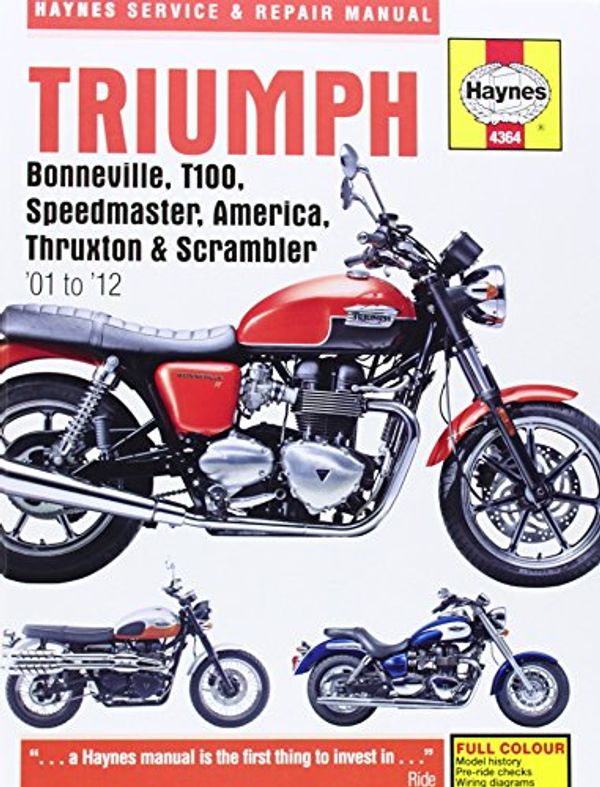 Cover Art for 9781844259175, Triumph Bonneville, T100, Speedmaster, America Service and Repair Manual by Haynes