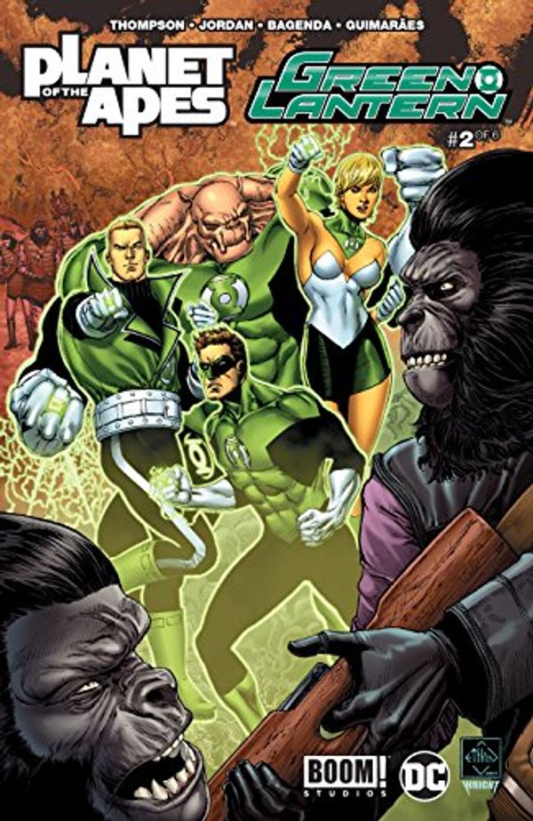 Cover Art for B01N9MUENJ, Planet of the Apes/Green Lantern #2 (of 6) by Robbie Thompson, Justin Jordan