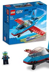 Cover Art for 5702017116921, LEGO 60323 City Great Vehicles Stunt Plane Jet Aeroplane Toy with Pilot Minifigure, 2022 Building Set for Kids 5+ Years Old by LEGO