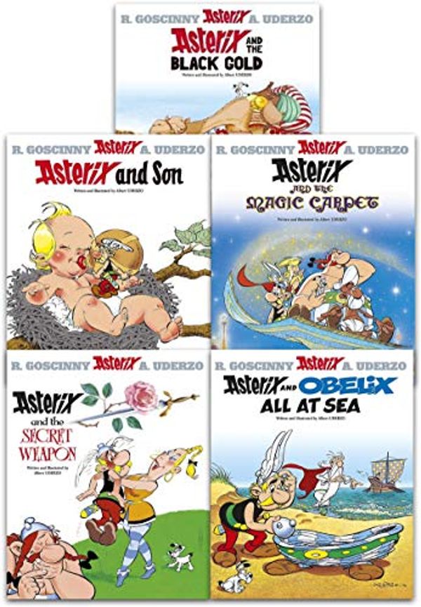 Cover Art for 9789526530901, Asterix the Gaul Series 6 Collection 5 Books Set (26-30) (Asterix and the Black Gold, Asterix and Son, Asterix and the Magic Carpet, Asterix and the Secret Weapon, Asterix and Obelix All at Sea) by René Goscinny, Albert Uderzo