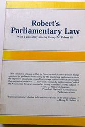 Cover Art for 9780866160063, Robert's Parliamentary Rules of Order by Henry M. Robert