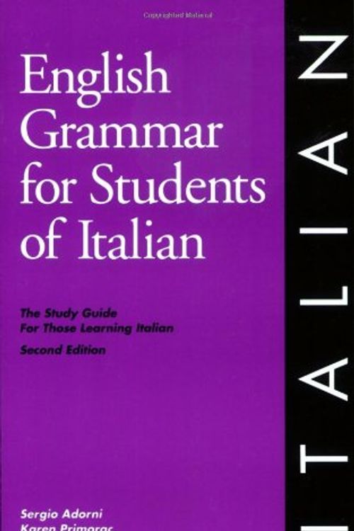 Cover Art for 9780934034203, English Grammar for Students of Italian by Sergio Adorni and Karen Primorac
