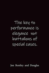 Cover Art for 9798618253239, Jon Bentley and Douglas McIlroy: The key to performance is elegance  not battalions of special cases. by SpotNotebooks