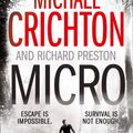 Cover Art for 9780007350001, Micro by Michael Crichton, Richard Preston