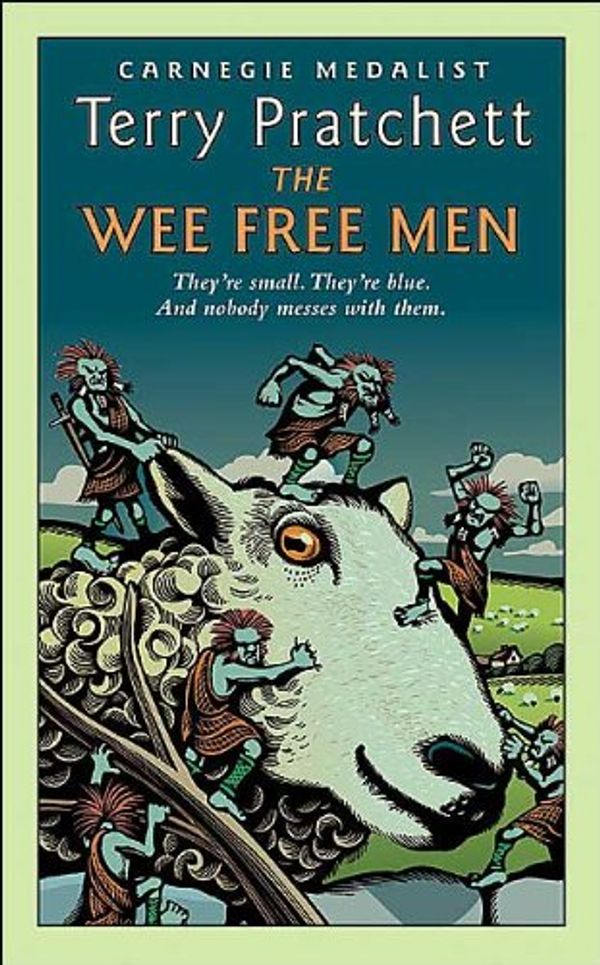 Cover Art for B004TEULMU, The Wee Free Men (text only) by T. Pratchett by Terry Pratchett