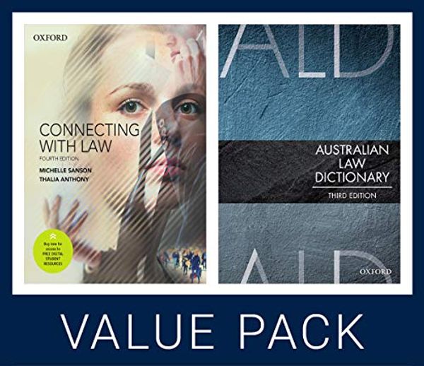 Cover Art for 9780190026998, Connecting with Law 4e and Australian Law Dictionary 3e Value Pack by Sanson, Anthony, Mann