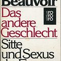 Cover Art for 9783499166211, Das andere Geschlecht. Sitte und Sexus der Frau. by Simone De Beauvoir