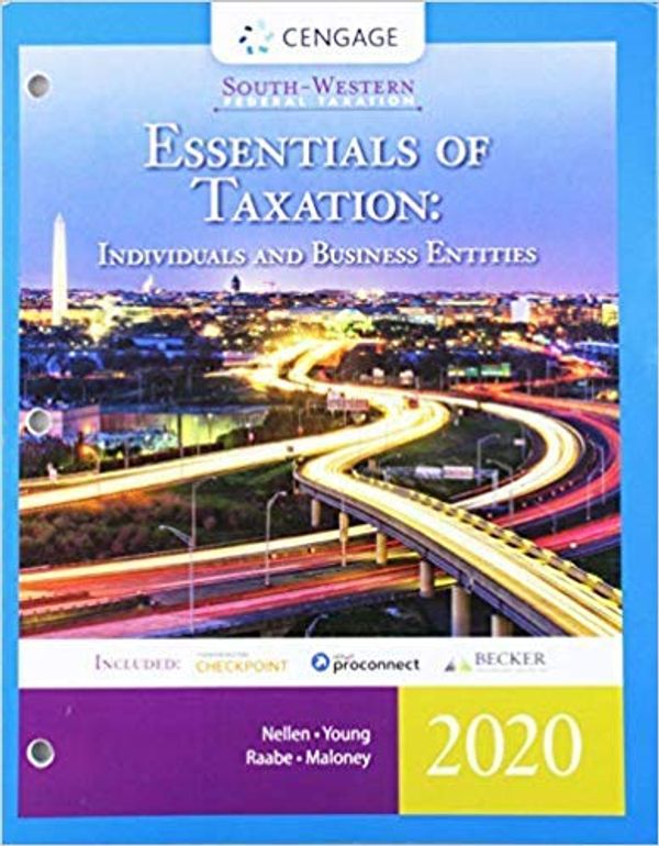 Cover Art for 9780357109267, South-Western Federal Taxation 2020: Essentials of Taxation: Individuals and Business Entities (with Intuit ProConnect Tax Online + RIA CheckPoint 1 term (6 months) Printed Access Card) 23rd Edition by Annette Nellen, James C. Young, William A. Raabe, David M. Maloney