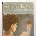 Cover Art for 9780316548779, So Much to Tell You by John Marsden