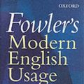 Cover Art for 9780198610212, Fowler's Modern English Usage by R. W. Burchfield