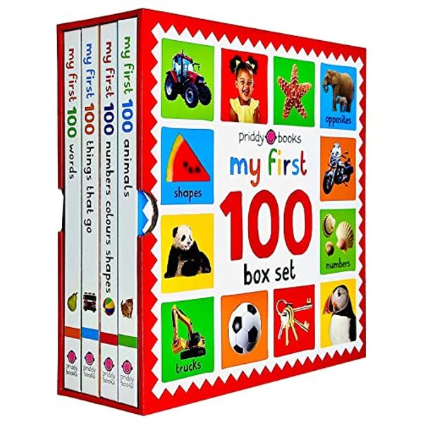 Cover Art for 9781838993450, My First 100 Box Set 4 Books Collection (First 100 Words, Numbers Colors Shapes, First 100 Animals & First 100 things that Go) by Roger Priddy