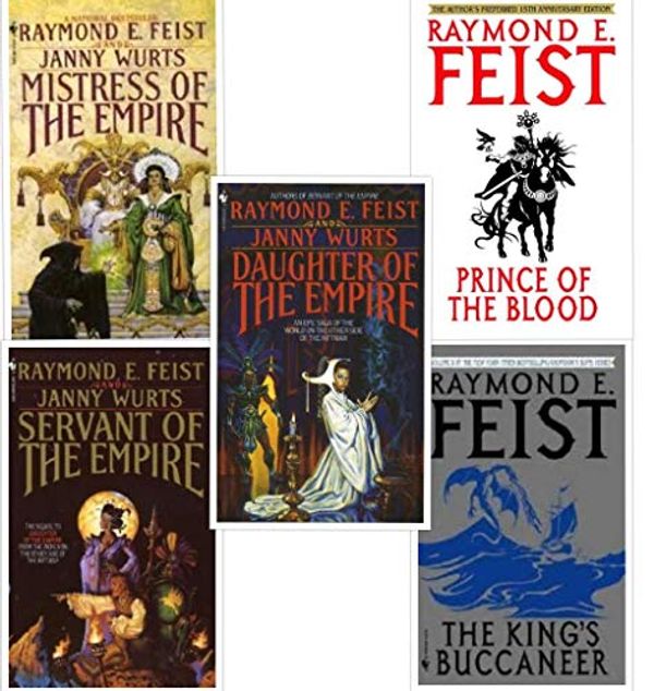 Cover Art for 0722512567535, 5 Books in the Riftwar Cycle: The Empire Trilogy & Krondor's Sons (Set Includes: Daughter of the Empire, Servant of the Empire, Mistress of the Empire, Prince of Blood and The King's Buccaneer) by Raymond Feist