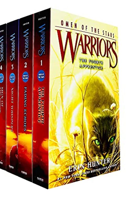 Cover Art for 9780063335936, Warriors: Omen of the Stars Book 1-6 Series 4 Books Collection Set By Erin Hunter (The Fourth Apprentice, Fading Echoes, Night Whispers, Sign of the Moon, The Forgotten Warrior & The Last Hope) by Erin Hunter