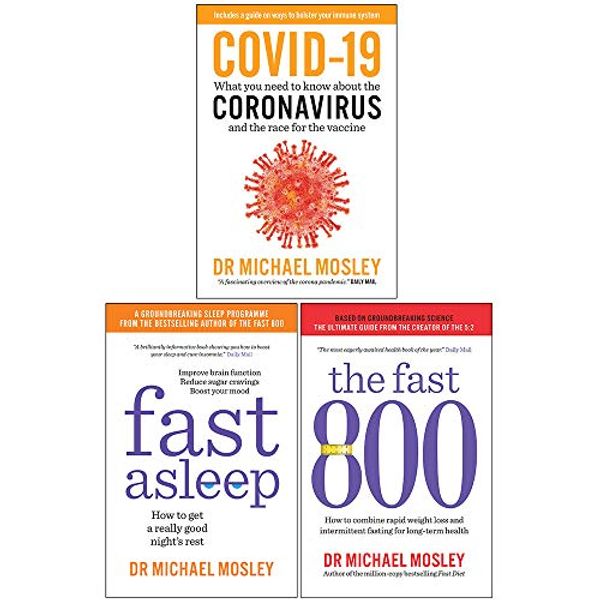 Cover Art for 9789123977048, Michael Mosley Collection 3 Books Set (Covid-19, Fast Asleep, The Fast 800) by Dr. Michael Mosley