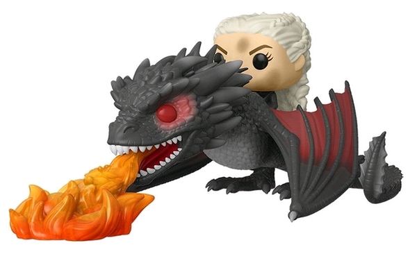 Cover Art for 0889698453387, Funko Pop! Rides: Game of Thrones - Daenerys On Fiery Drogon by FUNKO