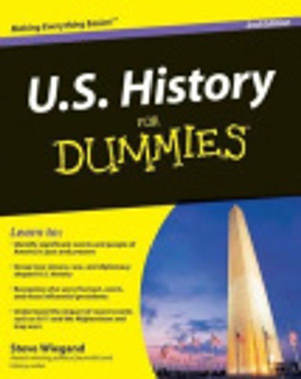 Cover Art for 9780470437889, U.S. History For Dummies by Steve Wiegand
