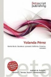 Cover Art for 9786132126979, Yolanda Perez by Lambert M Surhone, Miriam T Timpledon, Susan F. Marseken