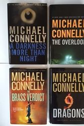 Cover Art for B01DFQV4LO, Michael Connelly (Set of 4) Darkness More Than Night; Overlook; Brass Verdict; 9 Dragons by Michael Connelly
