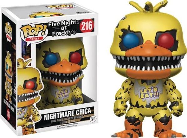 Cover Art for 0889698137348, Pop Five Nights at Freddies Nightmare Chica Vinyl Figure by FUNKO