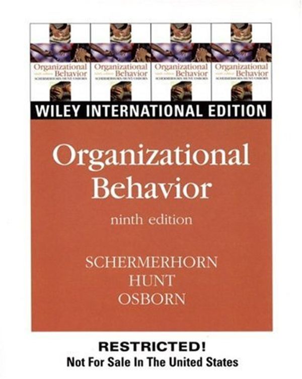 Cover Art for 9780471701507, Organizational Behavior by John R. Schermerhorn