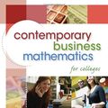 Cover Art for 9780324663167, Contemporary Business Mathematics for Colleges (with CD-ROM) by James E. Deitz, James L. Southam