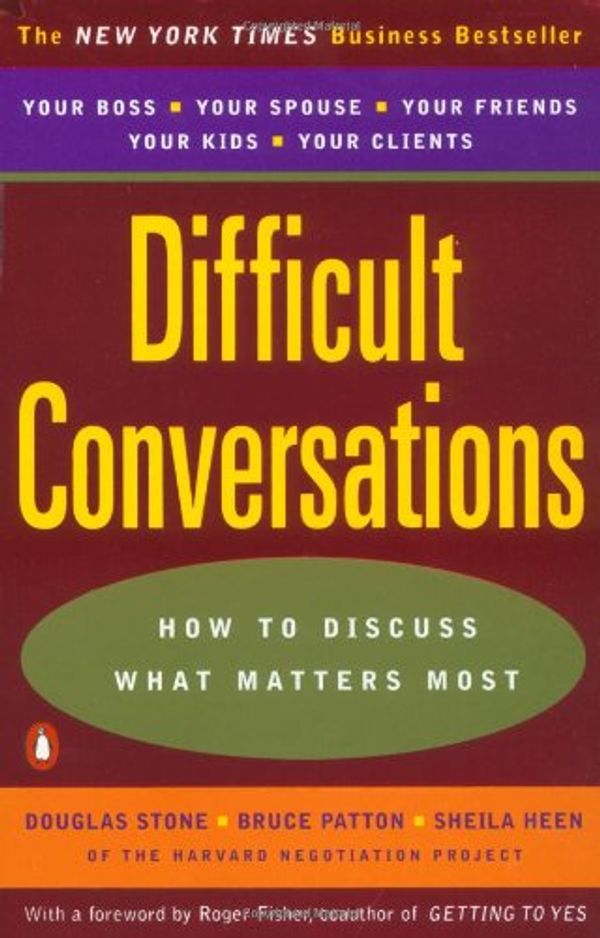 Cover Art for 9780140288520, Difficult Conversations by Bruce Pattern, Douglas Stone, Sheila Heen