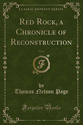 Cover Art for 9781527661172, Red Rock, a Chronicle of Reconstruction, Vol. 1 (Classic Reprint) by Thomas Nelson Page