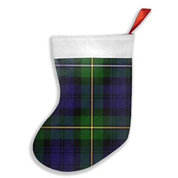 Cover Art for 8733104716400, Scottish Plaid Green Black Blue Campbell Xmas Christmas Stockings Xmas Party Mantel Decorations Ornaments for Decoration Kids Gift Holding Stocking Tree Ornament 16.5X10.2 Inch by 