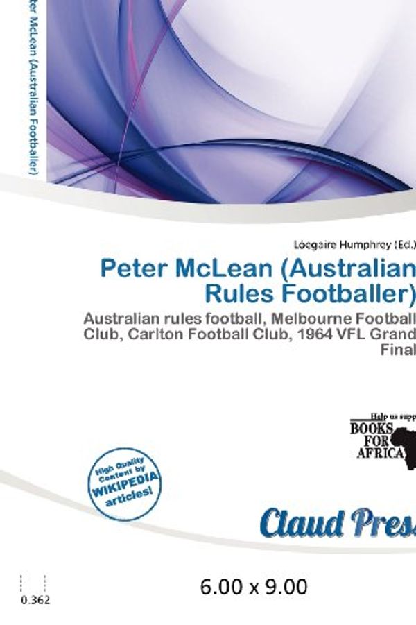 Cover Art for 9786200617156, Peter McLean (Australian Rules Footballer) by L Egaire Humphrey