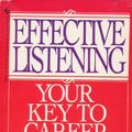 Cover Art for 9780553270303, Effective Listening by Kevin J Murphy