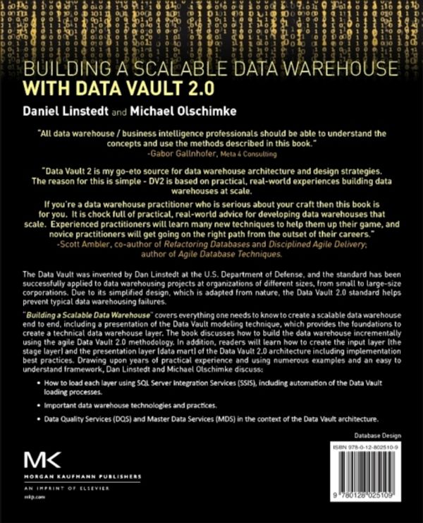 Cover Art for 9780128025109, Building a Scalable Data Warehouse with Data Vault 2.0 by Dan Linstedt
