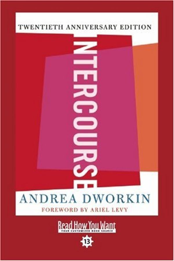 Cover Art for 9781458723741, Intercourse by Andrea Dworkin