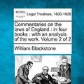 Cover Art for 9781240187089, Commentaries on the Laws of England by William Blackstone