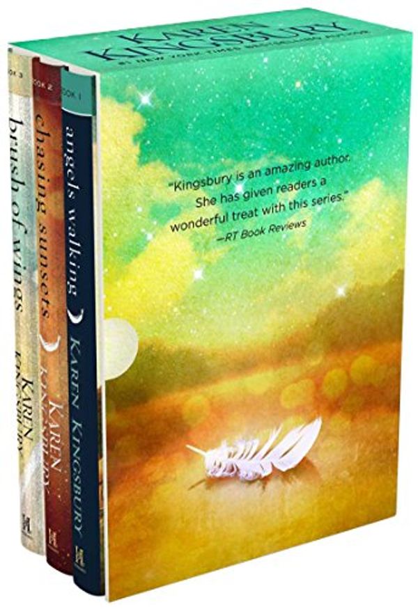 Cover Art for 9781501189920, Angels Walking Box Set: Angels Walking, Chasing Sunsets, and Brush of Wings by Karen Kingsbury