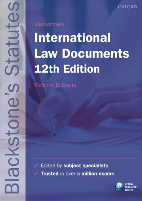 Cover Art for 9780198736097, Blackstone International Law Docs 2015 by 
