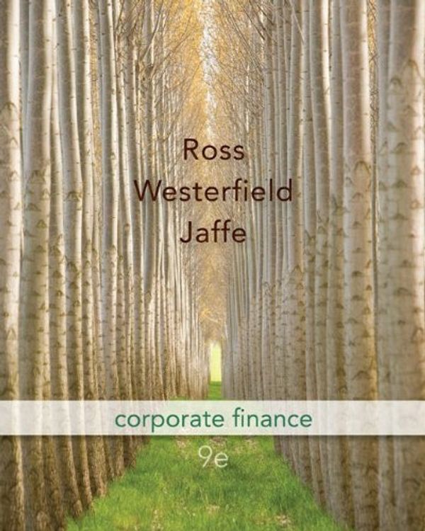 Cover Art for 9780077337629, Corporate Finance by Stephen A. Ross, Randolph W. Westerfield, Jeffrey Jaffe