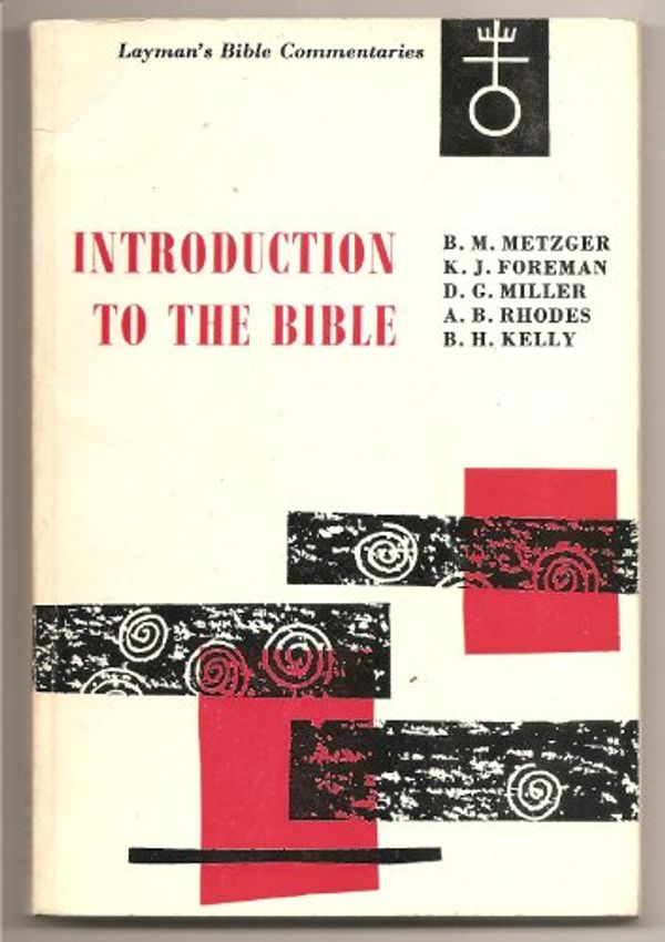 Cover Art for 9780334007111, Introduction to the Bible by Bruce M. Metzger, Etc