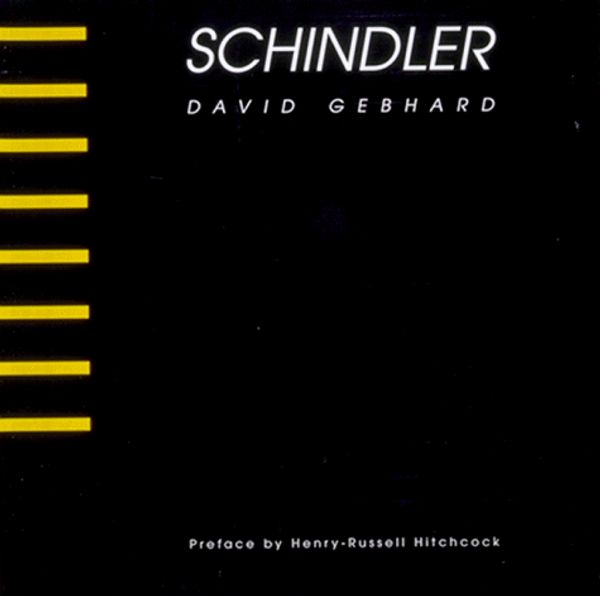 Cover Art for 9780965114424, Schindler by David Gebhard