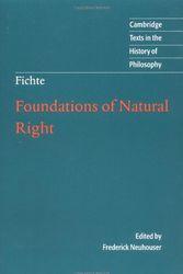 Cover Art for 9780521575911, Foundations of Natural Right by Neuhouser