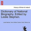 Cover Art for 9781241476410, Dictionary of National Biography. Edited by Leslie Stephen. by Leslie Stephen