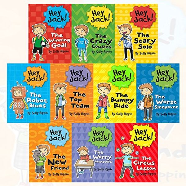 Cover Art for 9789123615636, Hey Jack! Series Sally Rippin Collection 10 Books Bundles (The New Friend,The Worry Monsters,The Circus Lesson,The Worst Sleepover,The Bumpy Ride,The Top Team,The Robot Blues,The Winning Goal,The Crazy Cousins,The Scary Solo) by Sally Rippin