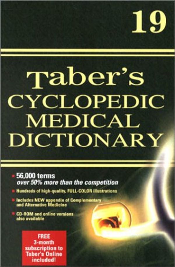Cover Art for 9780803606555, Taber's Cyclopedic Medical Dictionary by Clayton L. Thomas
