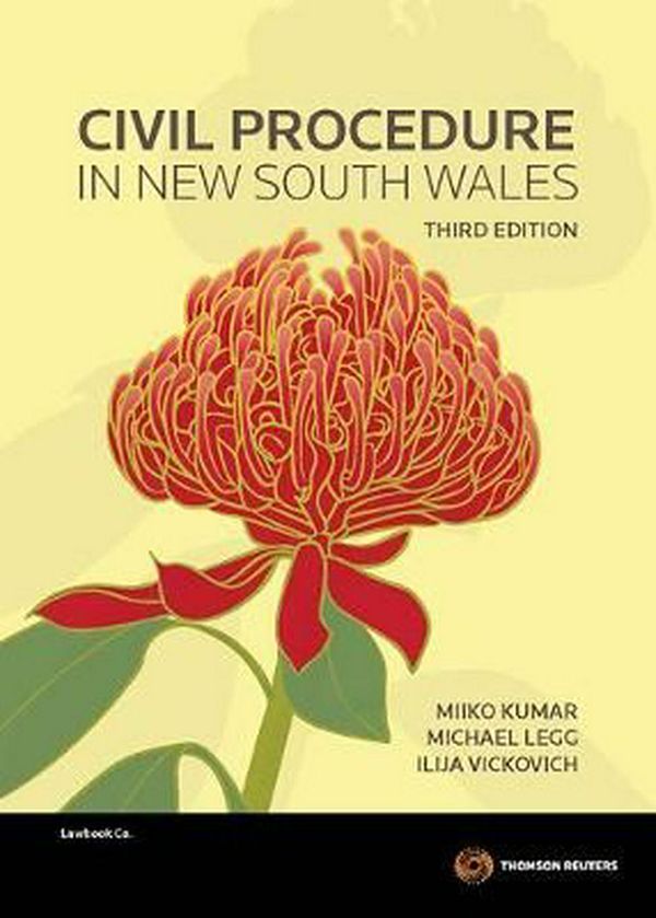 Cover Art for 9780455232607, Civil Procedure in New South Wales by Miiko Kumar