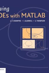 Cover Art for 9780521824040, Solving ODEs with MATLAB by Lawrence F. Shampine