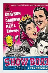 Cover Art for B01IDNVRGQ, Show Boat (Clockwise from Left) Joe E. Brown Kathryn Grayson Howard Keel Ava Gardner 1951. Movie Poster Masterprint (24 x 36) by Unknown